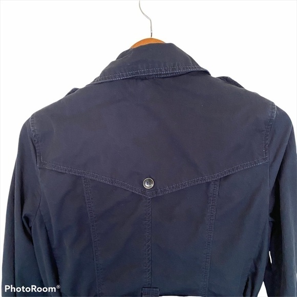 Andrew Marc New York Light Weight Double Breasted Belted Trench Coat,Size Medium - Picture 5 of 14